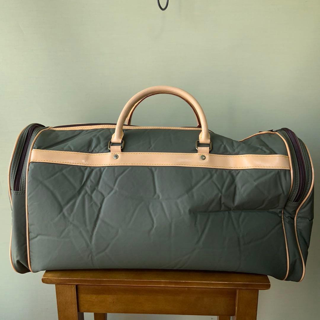 フランス製HUNTING WORLD 大型ボストンバッグ バチュークロス 美品