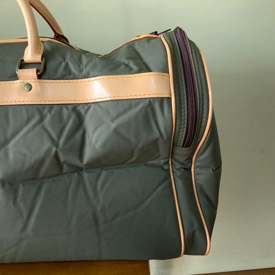 フランス製HUNTING WORLD 大型ボストンバッグ バチュークロス 美品