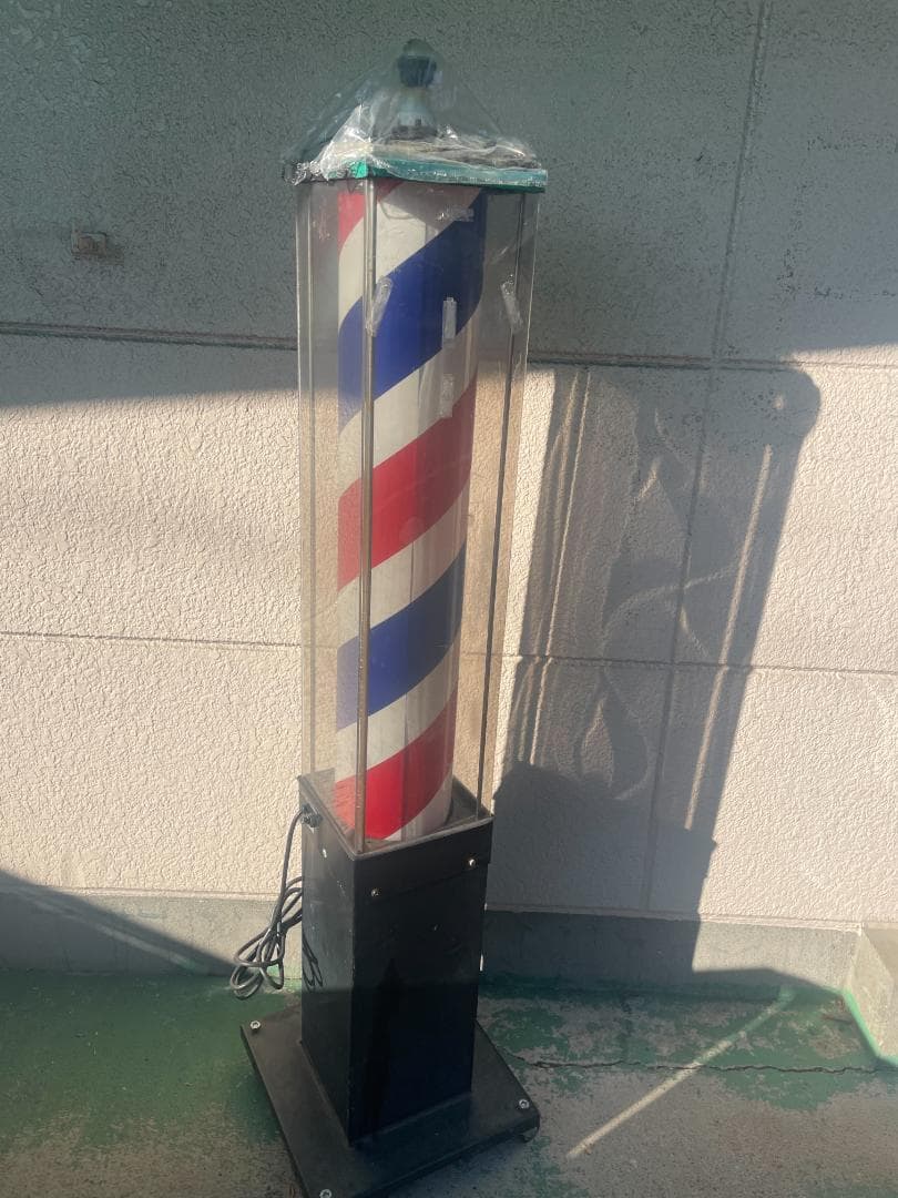 【動作OK】床屋　サインポール　理容室　理髪店　リユース品　関西サイン