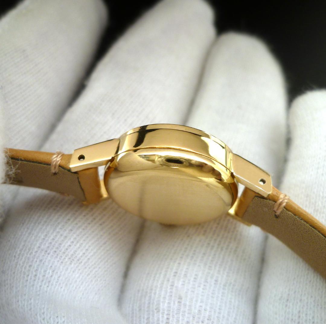 オメガ　1963年 18金無垢　カットガラス　レディース OH済　美品！