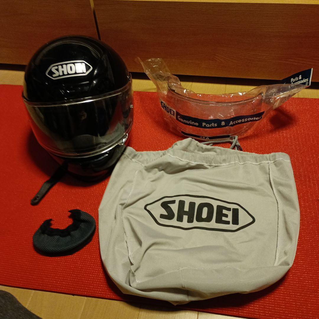 SHOEI 　Z-7フルフェイスヘルメット 　ピンロック付、新品チンカーテン等付