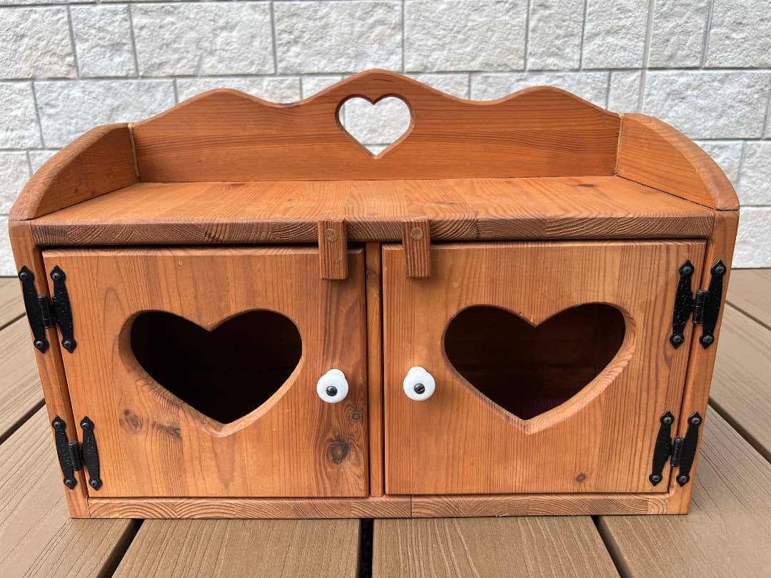 ⭐️【希少】ビンテージの古いカントリー家具：小物収納ケース