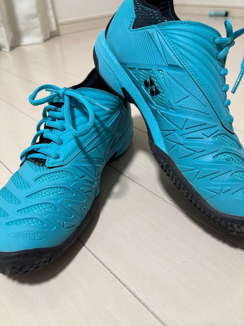 YONEX テニスシューズ　27.0 ブルー　グリーン　美品