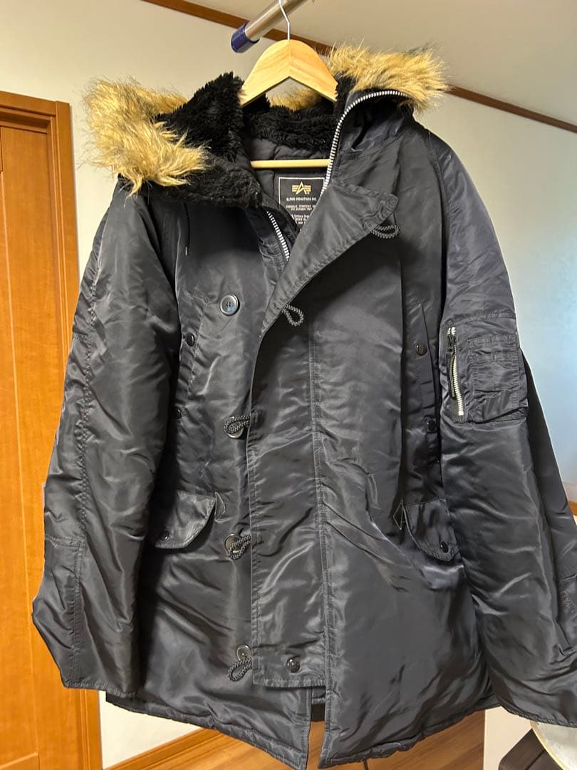 ALPHA INDUSTRIES ブラックX-LARGE N -3B