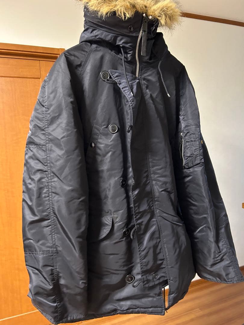 ALPHA INDUSTRIES ブラックX-LARGE N -3B
