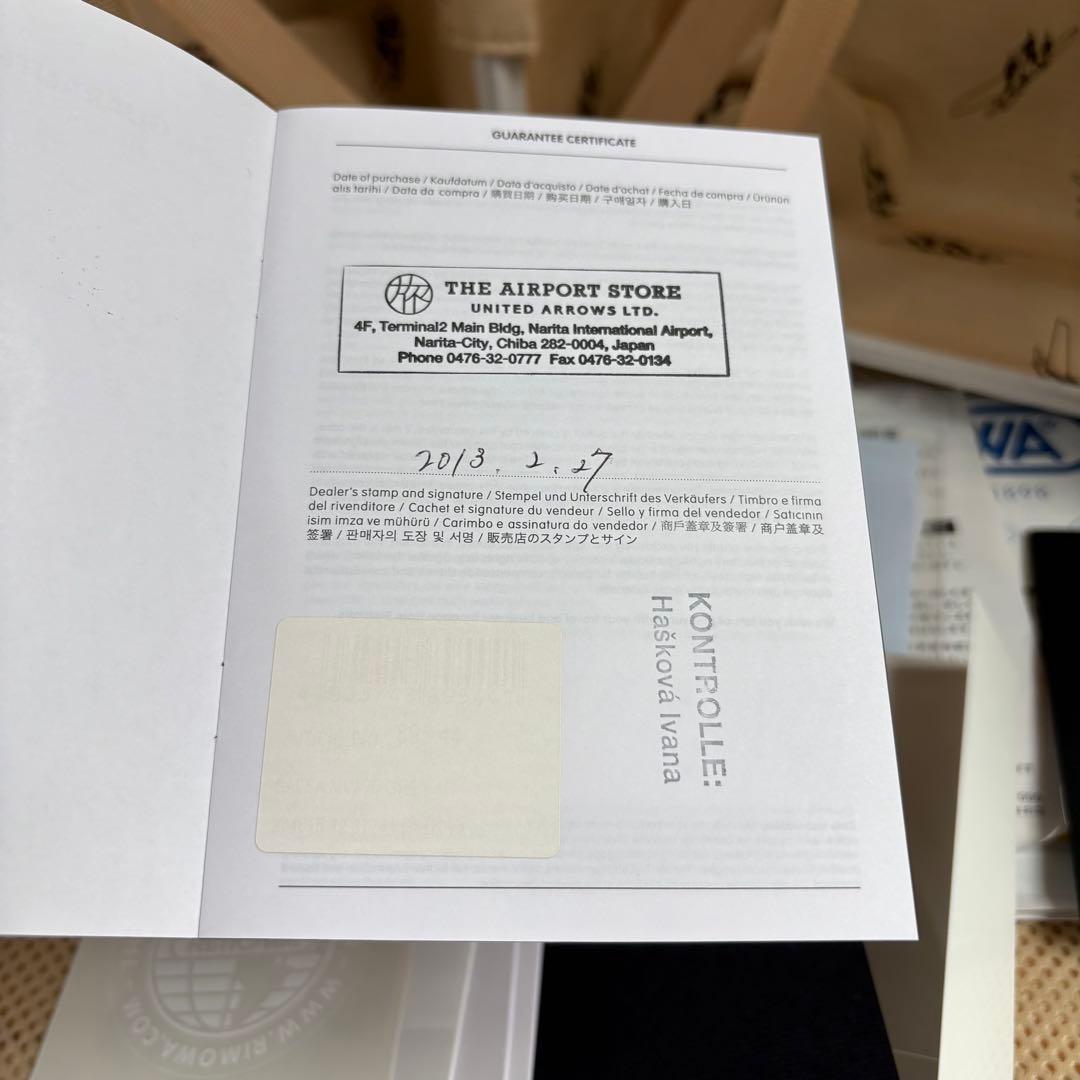 極美品　RIMOWA UNITED ARROWS 82L キャリーケース　4輪