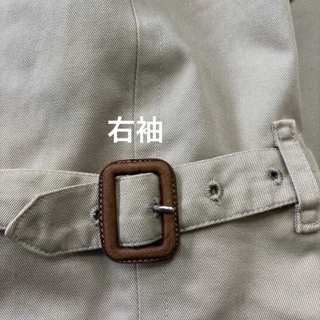 【バーバリーズ】ノバチェック　ベージュ　ロングトレンチコート　44サイズ　M