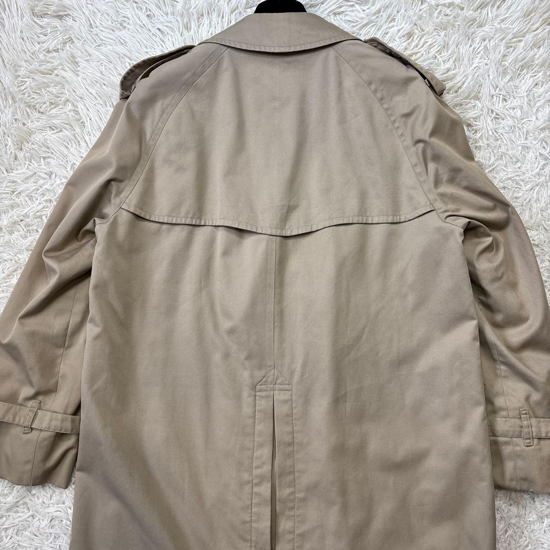 【バーバリーズ】ノバチェック　ベージュ　ロングトレンチコート　44サイズ　M