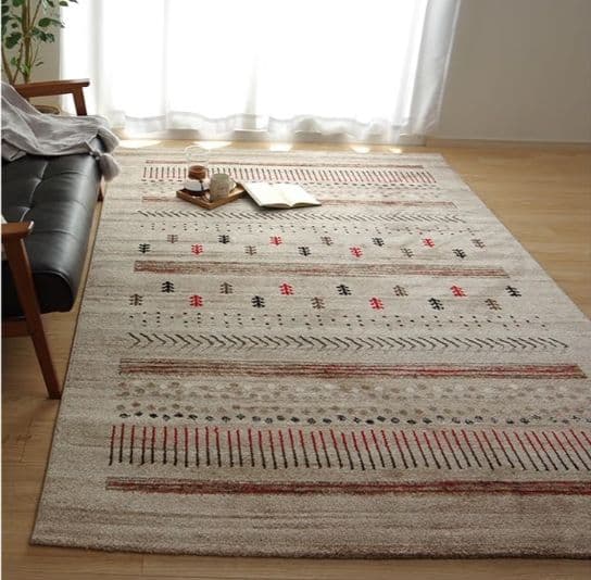 イケヒコ ラグ カーペット マリア ベージュ 約160×230cm トルコ製