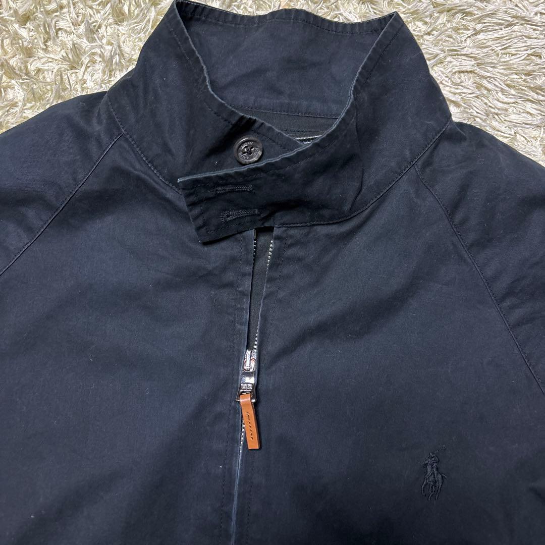 ポロラルフローレン コットン スイングトップ ブルゾン G9 ハリントン 黒