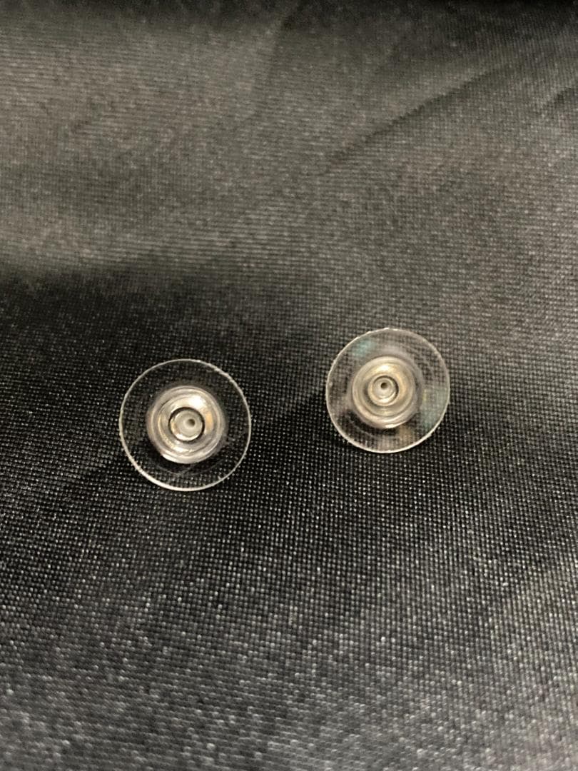 シャネル ココマークピアス B13 ブラック シルバー エナメル