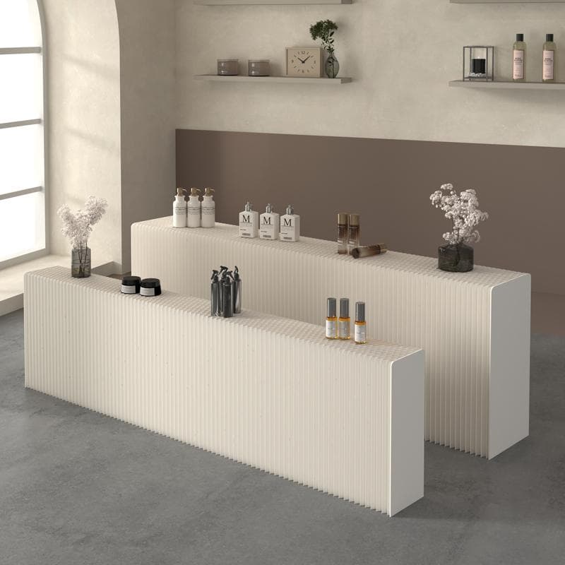 ディスプレイラック展示台セット陳列台 折りたたみ長さ2-3ｍ高さ118㎝幅42㎝