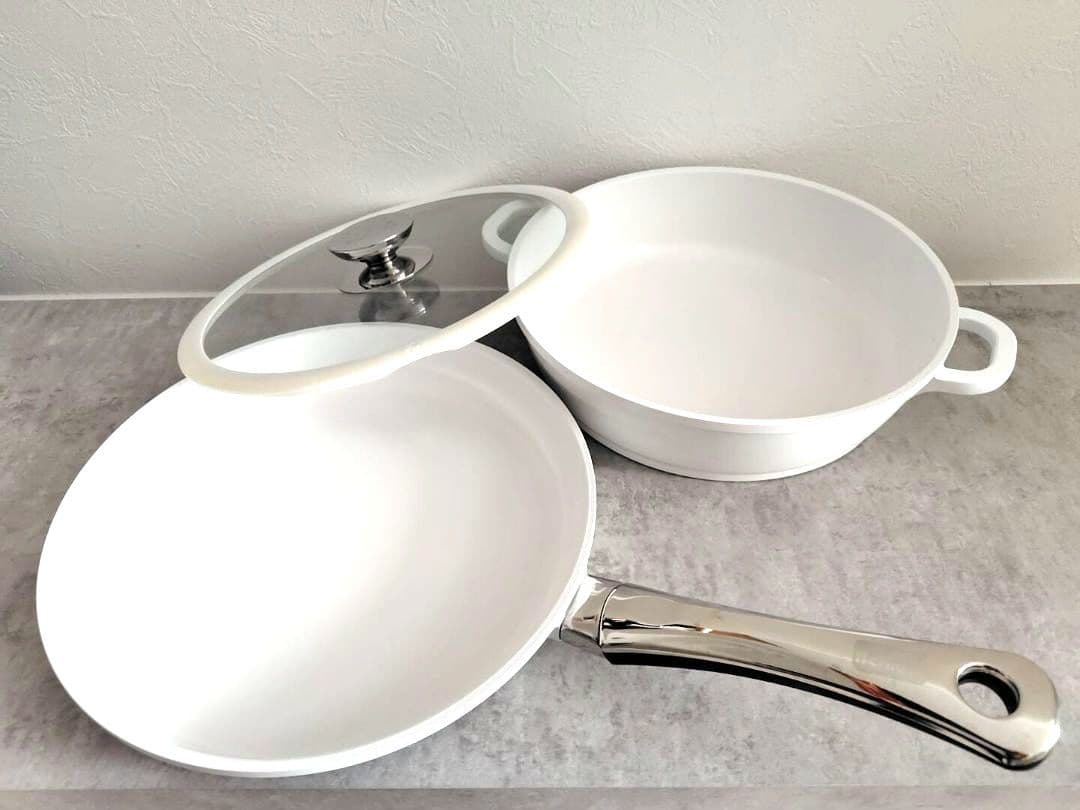 【セット】Berndes フライパン 両手浅型鍋 蓋 ドイツ バーンデス WMF