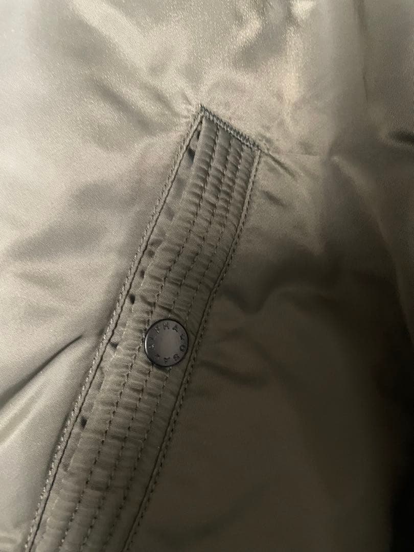 ALPHA INDUSTRIES MA-1 2WAY カーキ フード着脱可XL