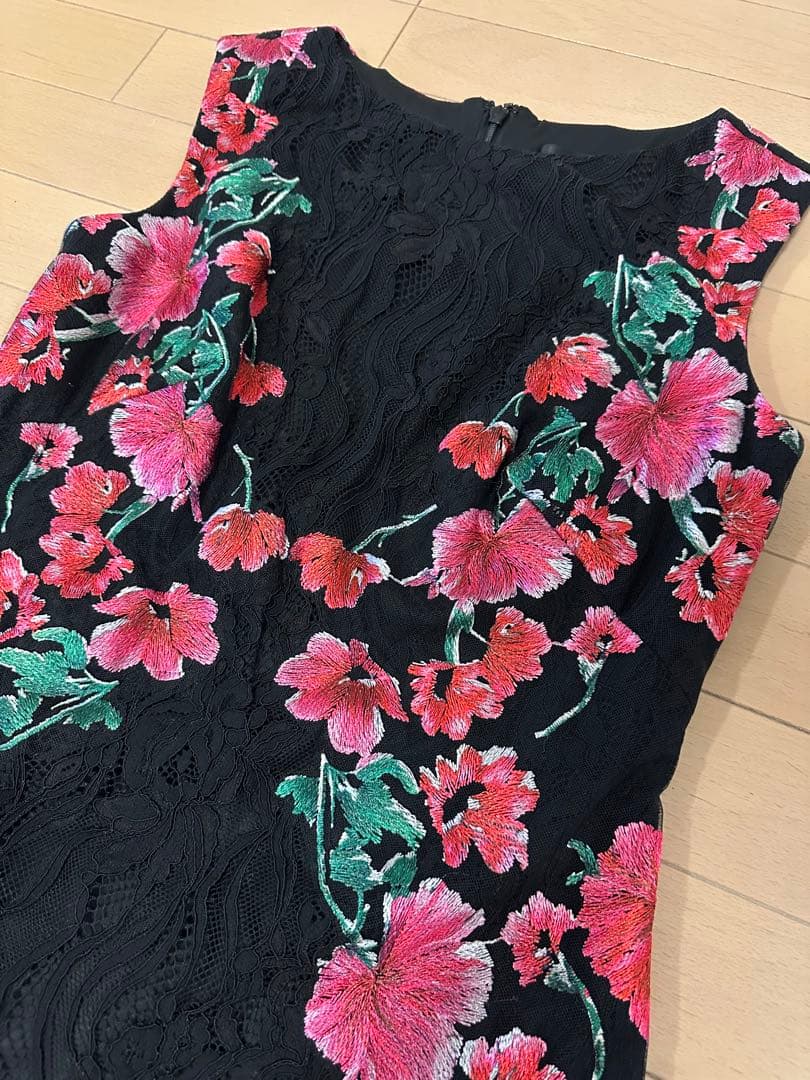 JAPAN ８日の午前中まで TADASHI SHOJI 刺繍ワンピース