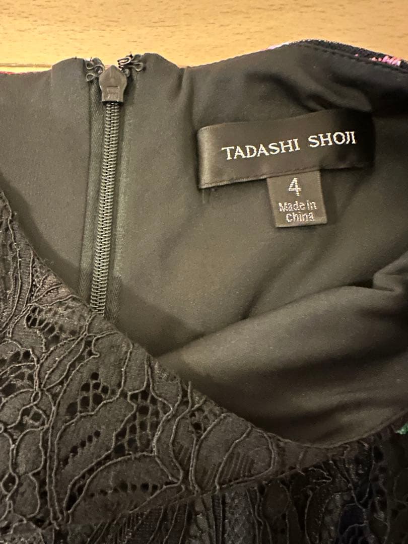 JAPAN ８日の午前中まで TADASHI SHOJI 刺繍ワンピース