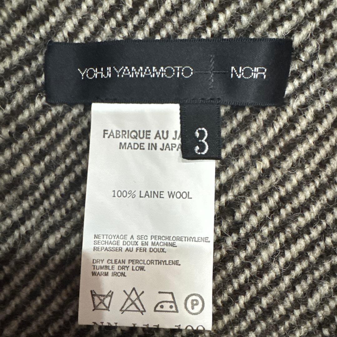 Yohji Yamamoto +Noir ヘリンボーン変形ストール