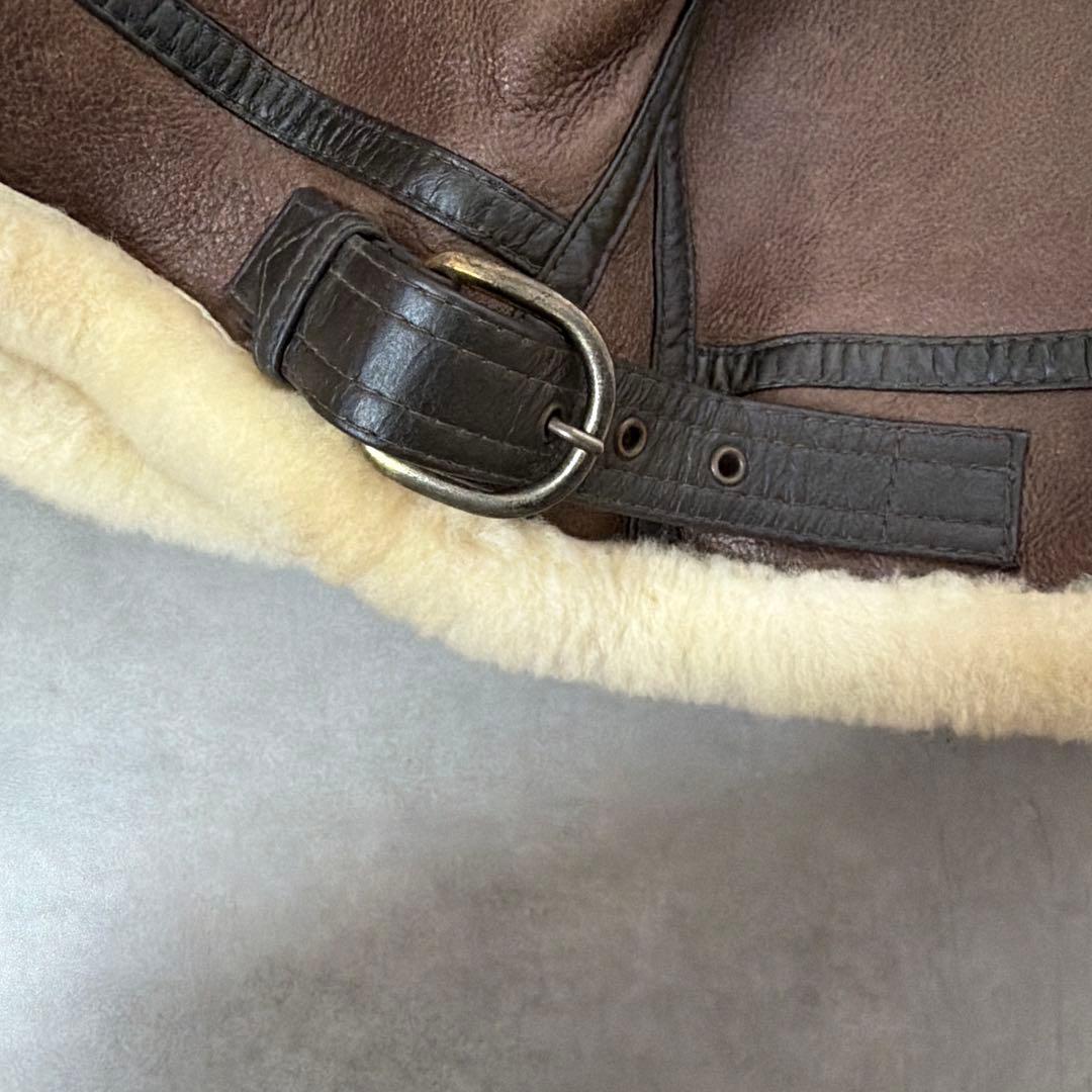 TERRA AUSTRALIS ✨B-3✨シアリング レザー ムートンジャケット