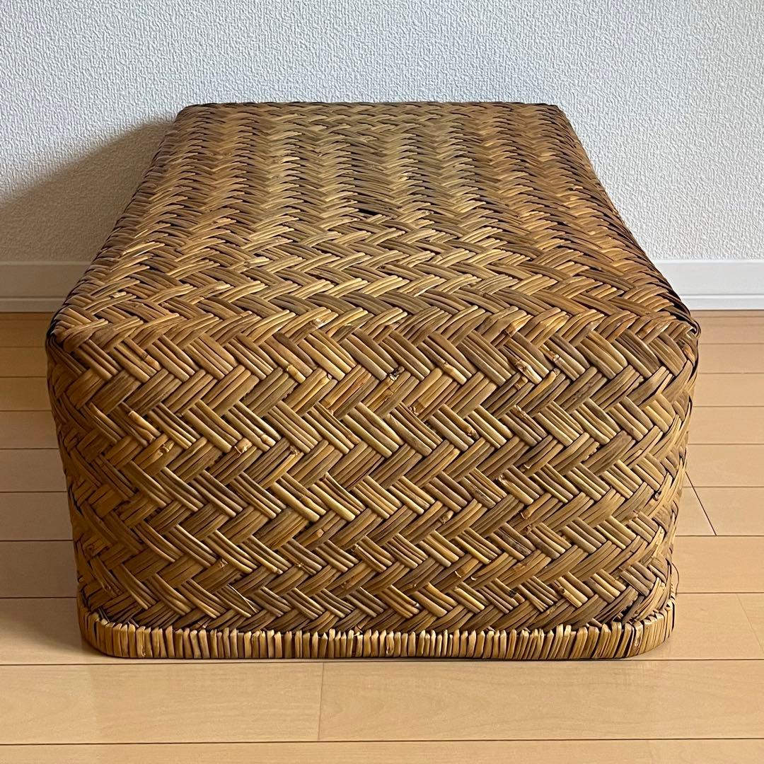 週末限定価格⭐️美品✨竹行李　古道具　アンティーク竹籠　収納カゴ昭和レトロ