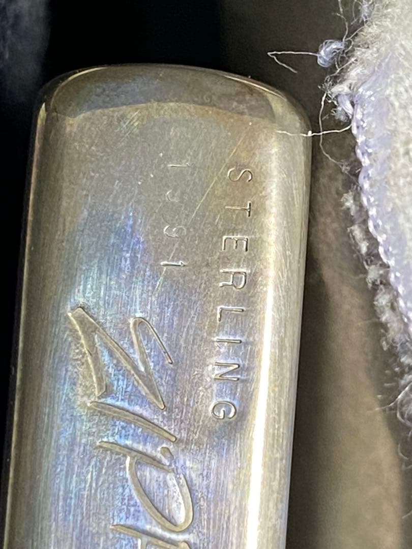 ZIPPO 純銀　1991 新品　未使用　筆記体　ヴィンテージ ジッポー