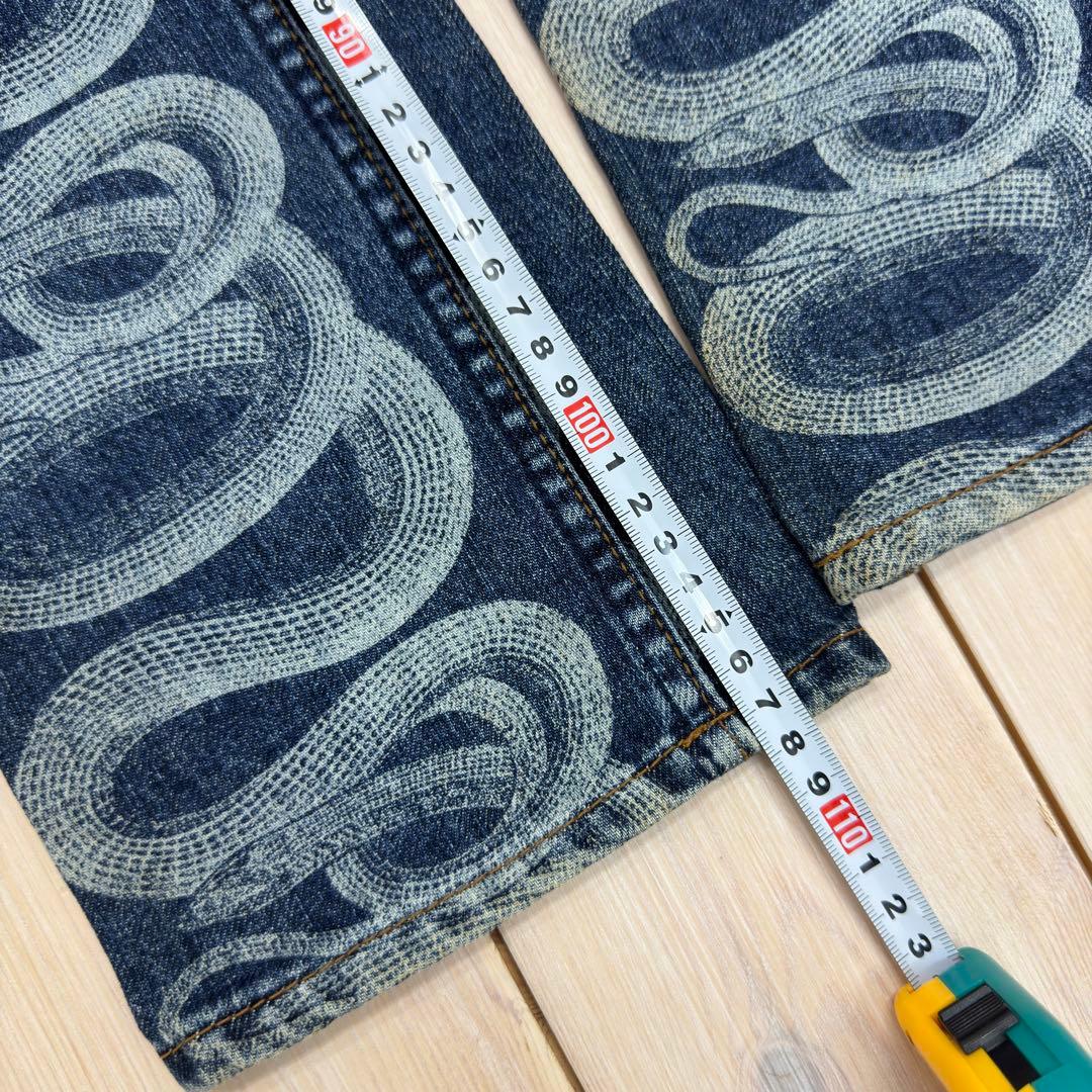 HYSTERIC GLAMOUR スネークパターン デニムパンツ S