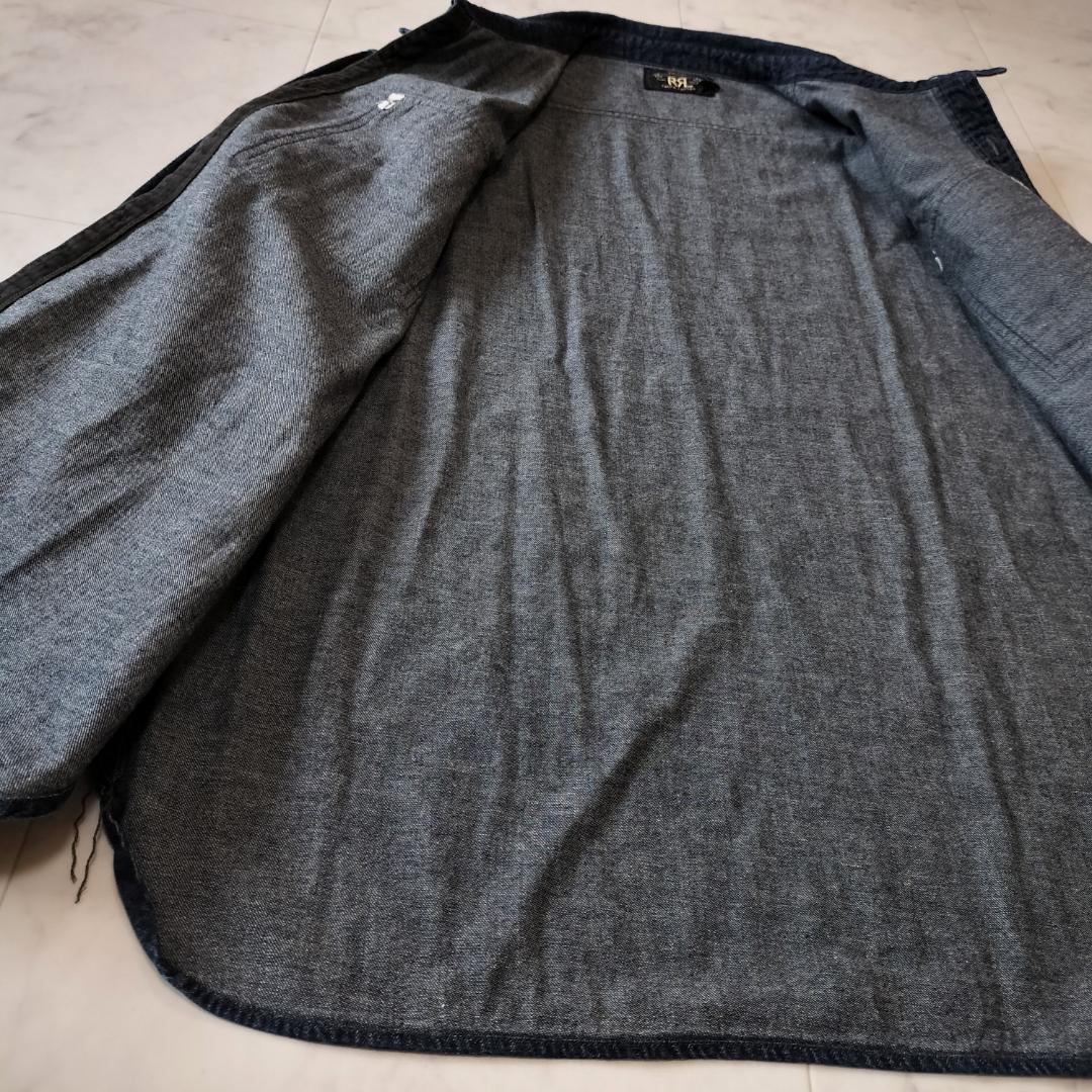 RRL デニムワークシャツ XL インディゴ ヴィンテージ加工 ダブルアールエル