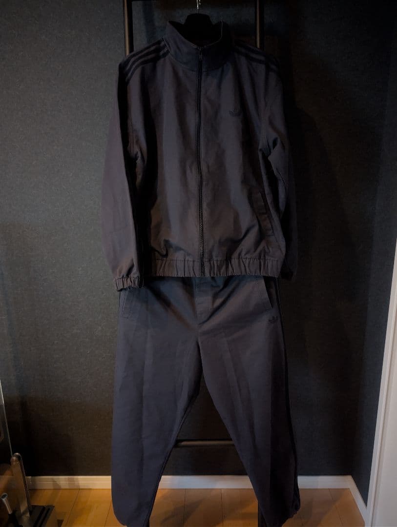 adidas アディダス オリジナルス セットアップ L グレー ジャージ 上下