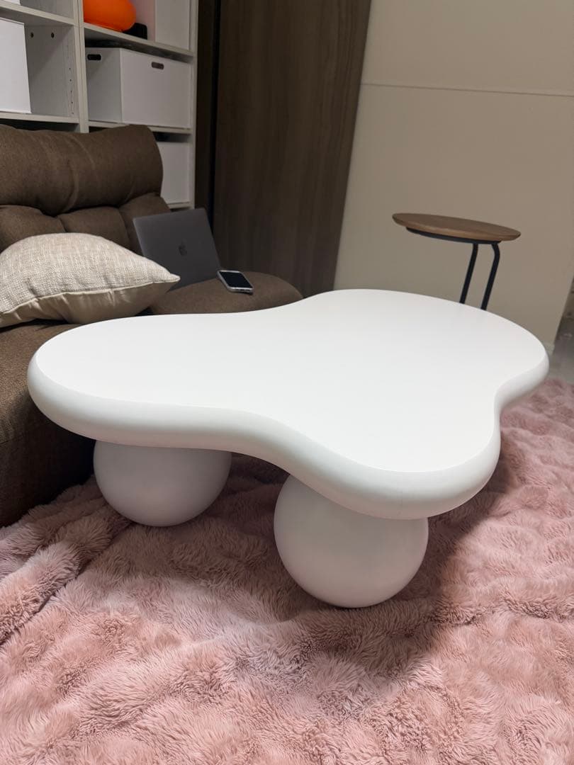 ローテーブル丸 センターテーブル 丸　雲の形