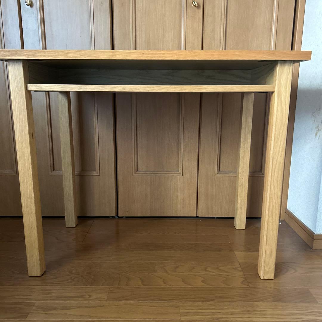 無印良品 オーク材デスク・オープン棚付