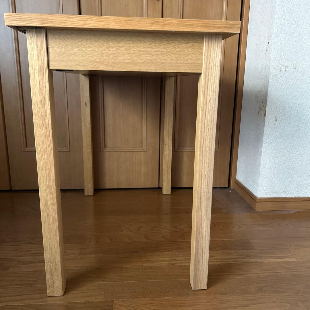 無印良品 オーク材デスク・オープン棚付