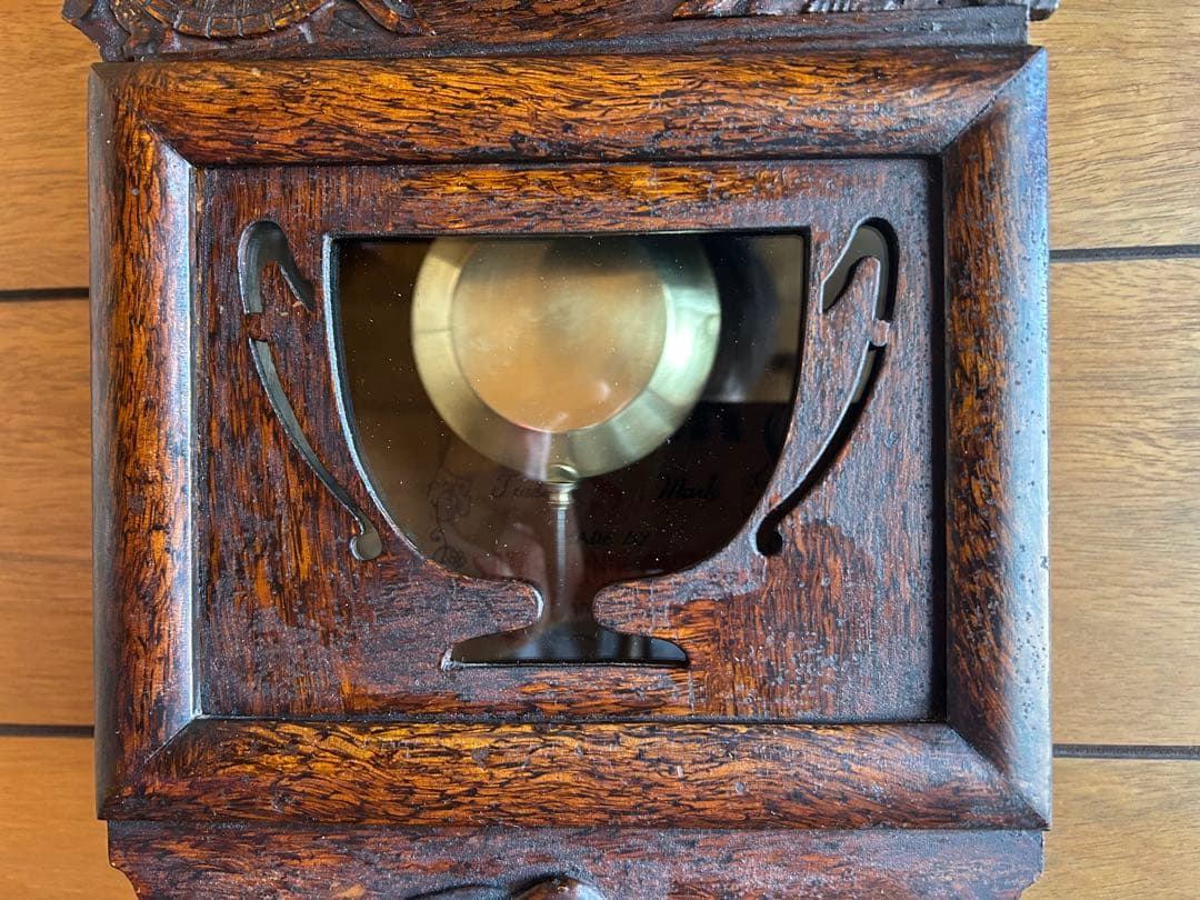 柱時計　掛時計　ゼンマイ　整備済　オーバーホール　レトロ　アンティーク　19