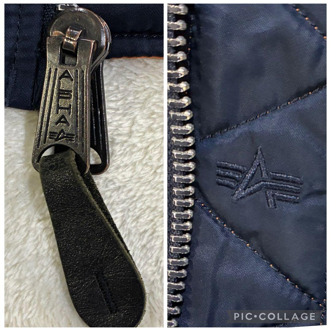 ALPHA MA-1 フライトジャケット S ネイビー メンズ アルファ