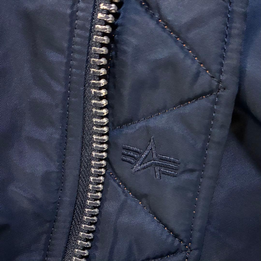 ALPHA MA-1 フライトジャケット S ネイビー メンズ アルファ