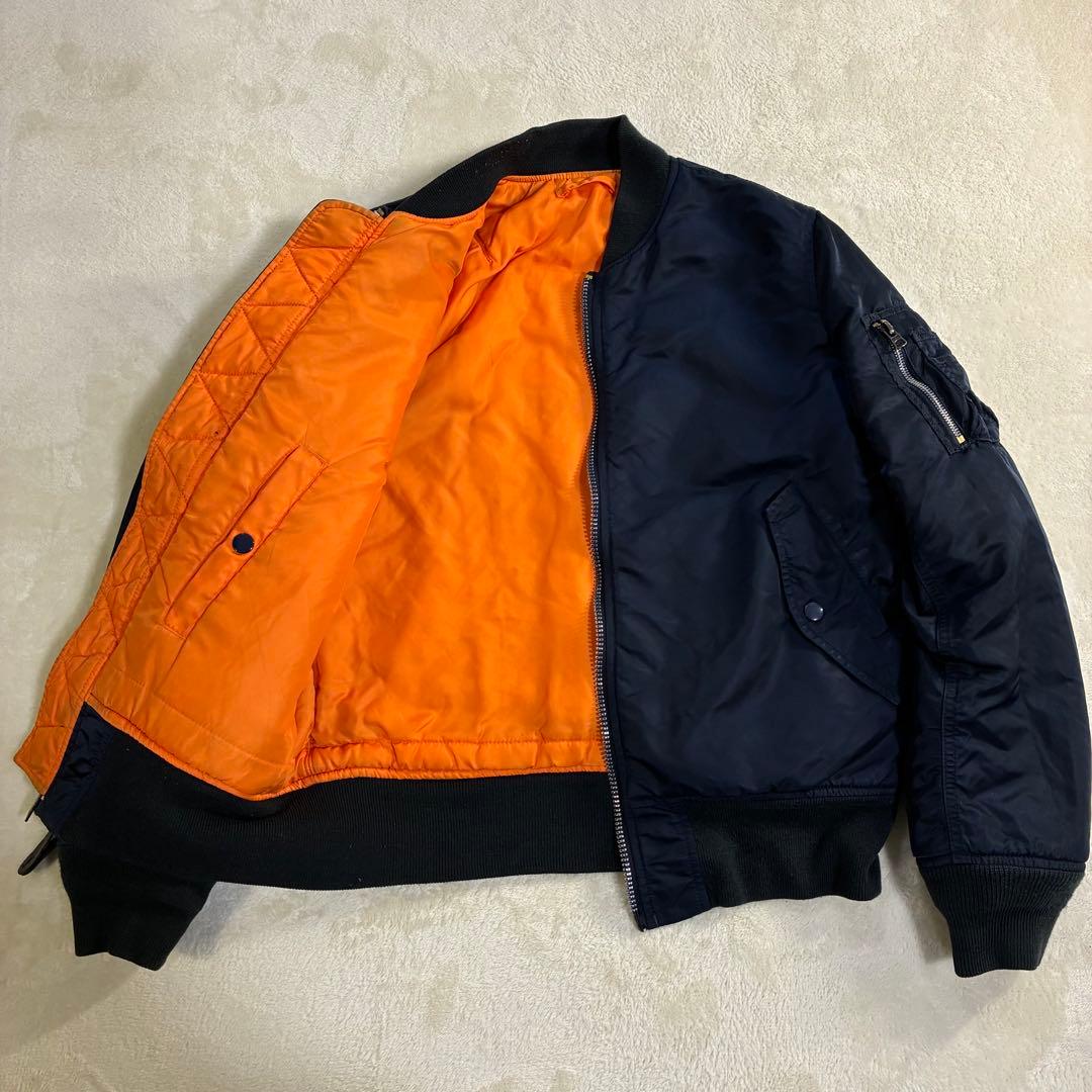 ALPHA MA-1 フライトジャケット S ネイビー メンズ アルファ