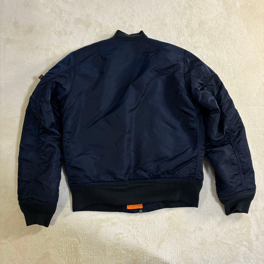 ALPHA MA-1 フライトジャケット S ネイビー メンズ アルファ