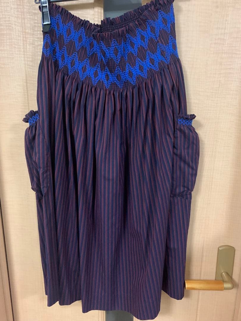 vivienne Westwoodストライプシャツスモッキングスカート