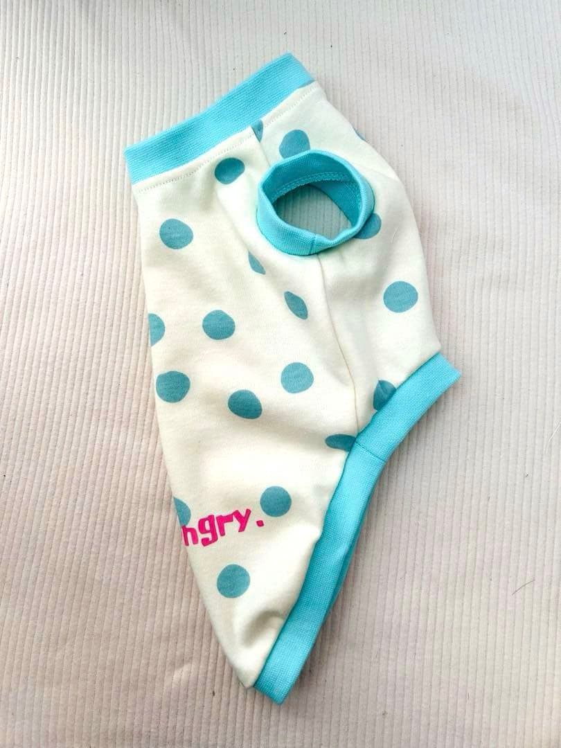 犬服　ランダムドット×ミント　Sサイズ　オーダー可　タンクトップ