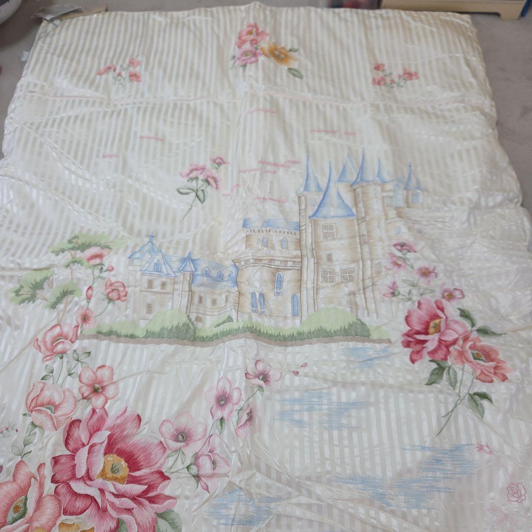 新品未使用！丸八真綿　羽毛掛け布団　シングル　ホワイトグースダウン93%