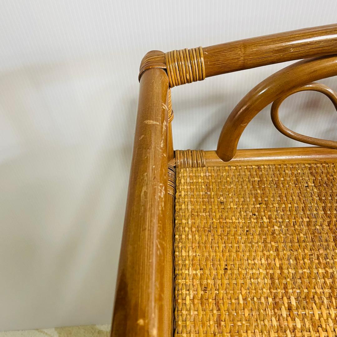 ラタン 4段チェスト 籐家具 洋服タンス レトロ