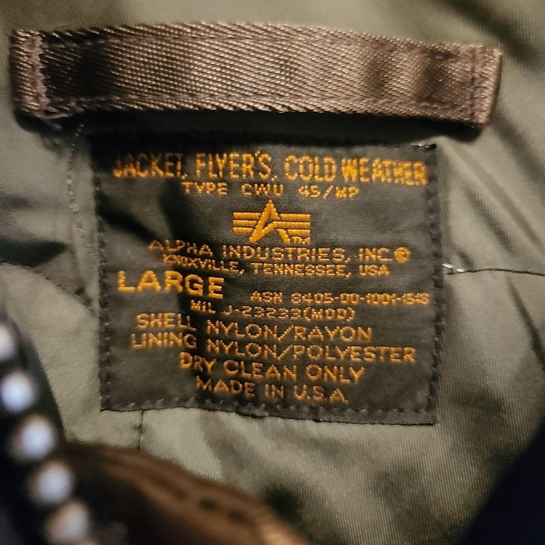 【激レア】ALPHA USA製 CWU45 フライトジャケット