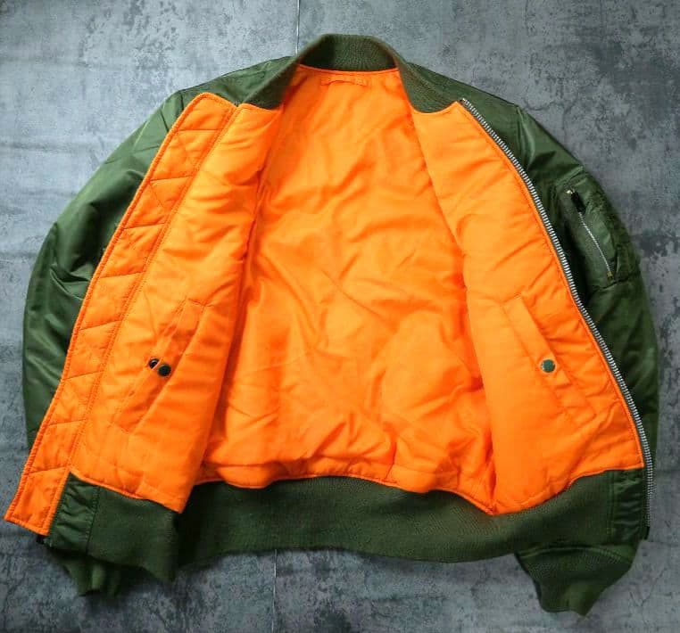 ALPHA アルファ MA-1 フライトジャケット アーカイブ Y2K カーキ