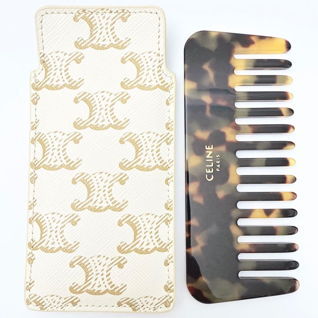 セリーヌ スモール ヘアコーム / トリオンフキャンバス 櫛 現行品 レディース