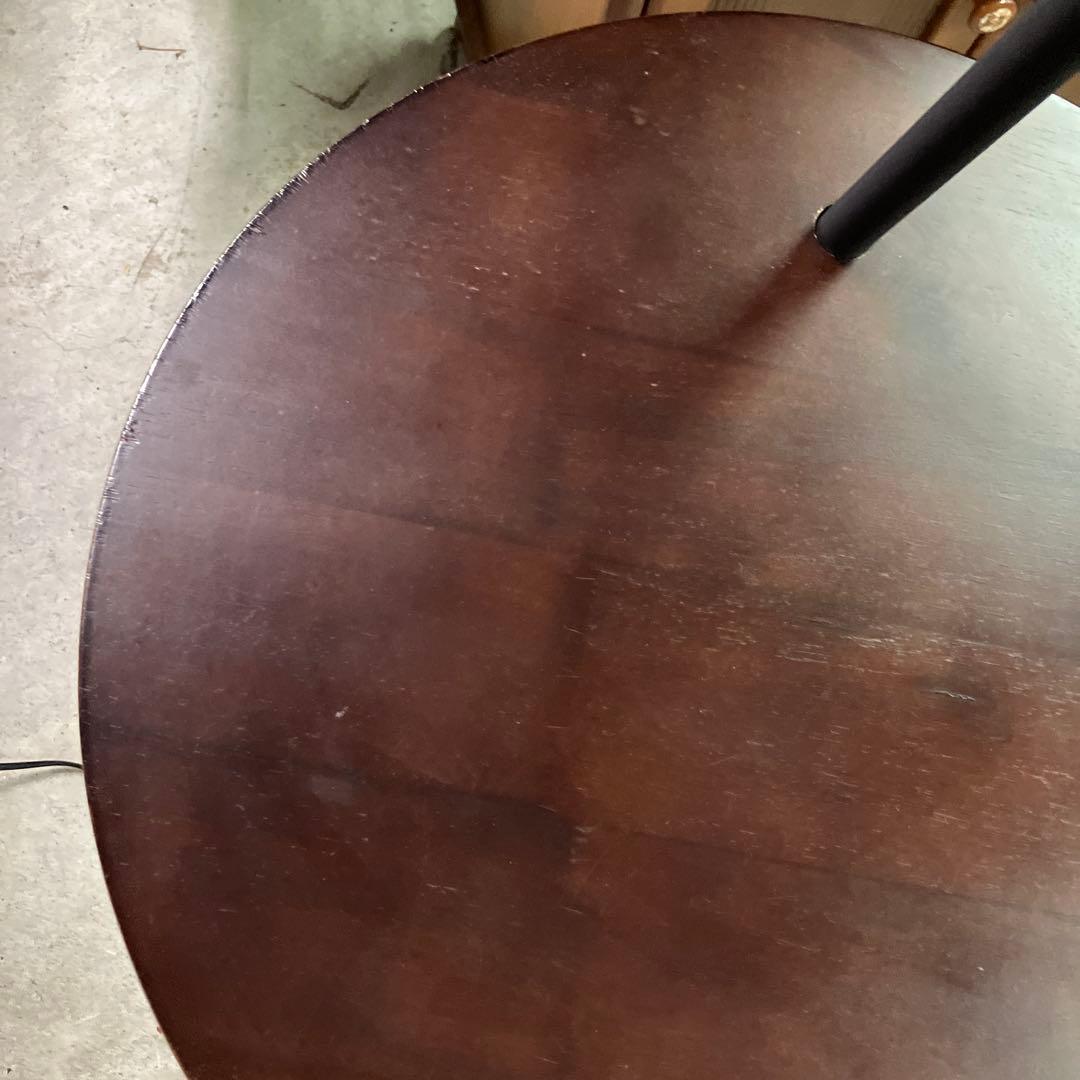 モダン フロアスタンド 照明 サイドテーブルフロアランプ リネンシェード付き