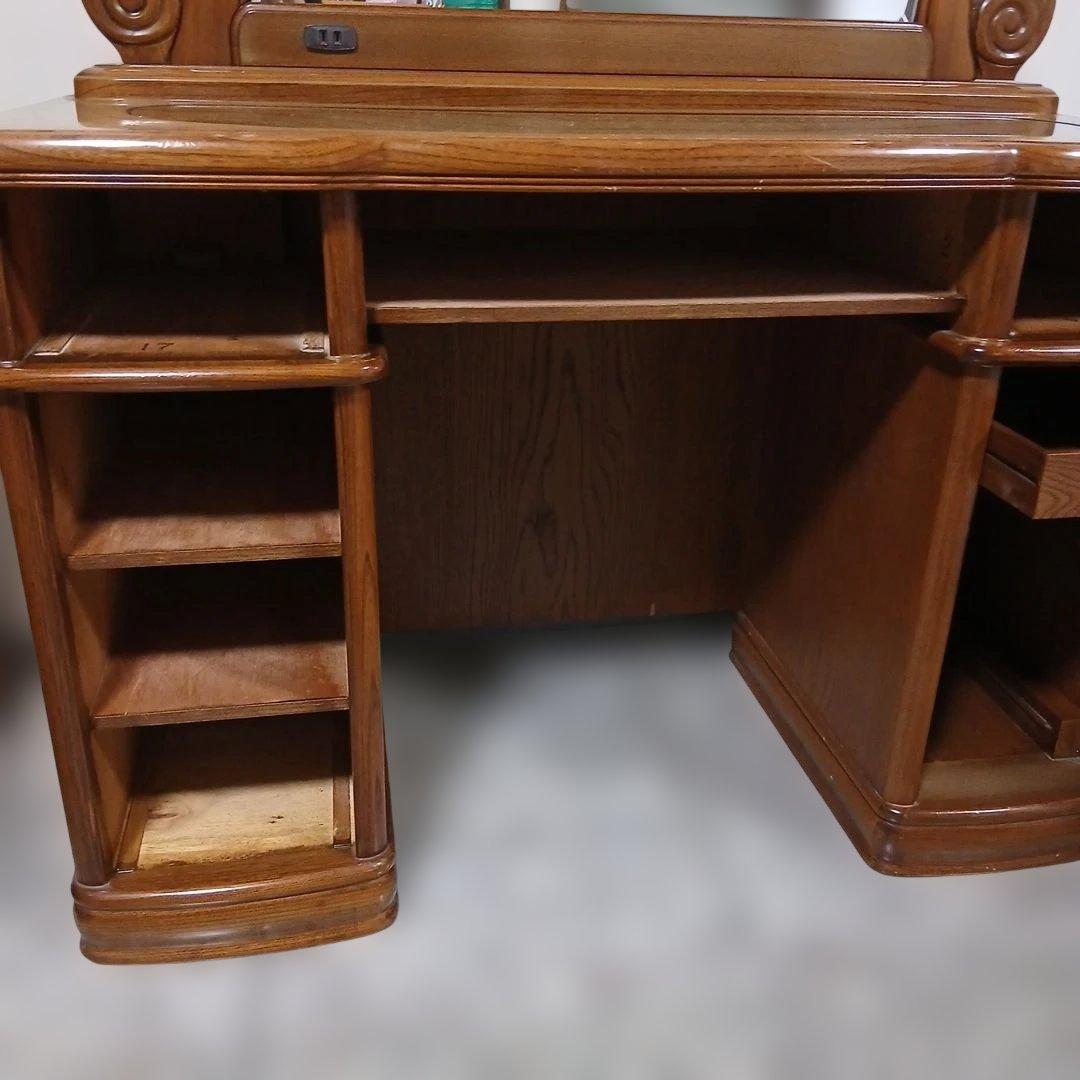 木製クラシックドレッサー昭和レトロ豪華 ハデ婚婚礼家具特大サイズ