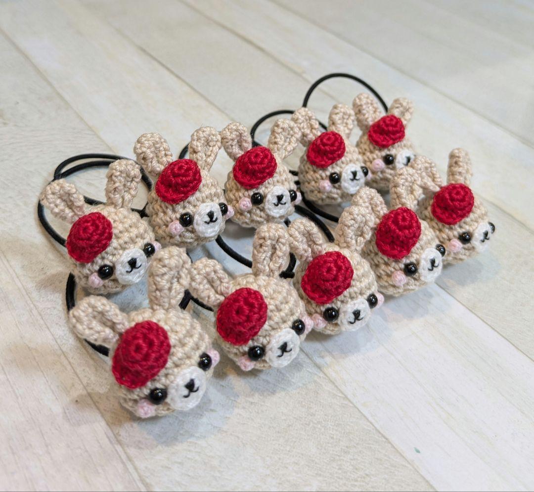 ヘアゴム　あみぐるみ