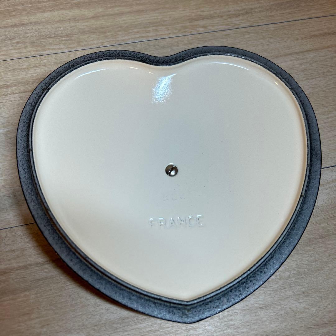 ルクルーゼ　ダムールディッシュ　ハート　ハート型鍋　浅鍋　両手鍋　アメジスト