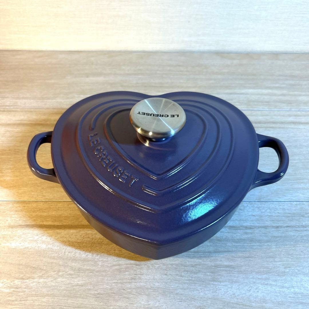 ルクルーゼ　ダムールディッシュ　ハート　ハート型鍋　浅鍋　両手鍋　アメジスト