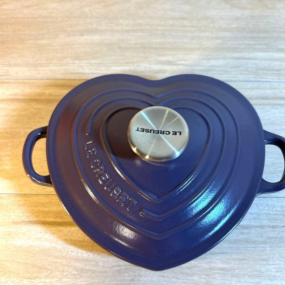 ルクルーゼ　ダムールディッシュ　ハート　ハート型鍋　浅鍋　両手鍋　アメジスト