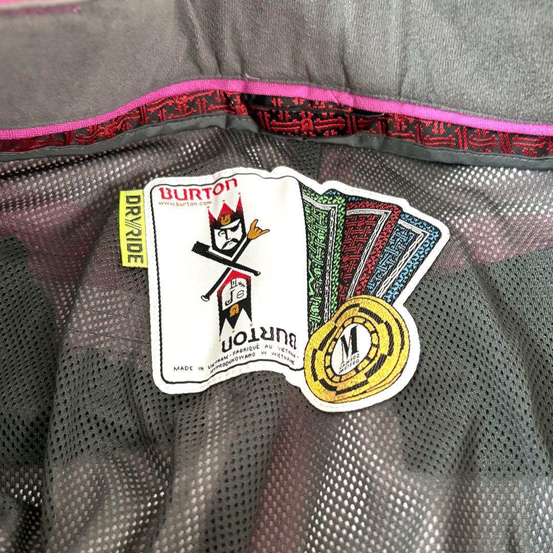 極美品☆BURTON☆バートン　スノーボードウェア　スキー　上下　Mサイズ　総柄