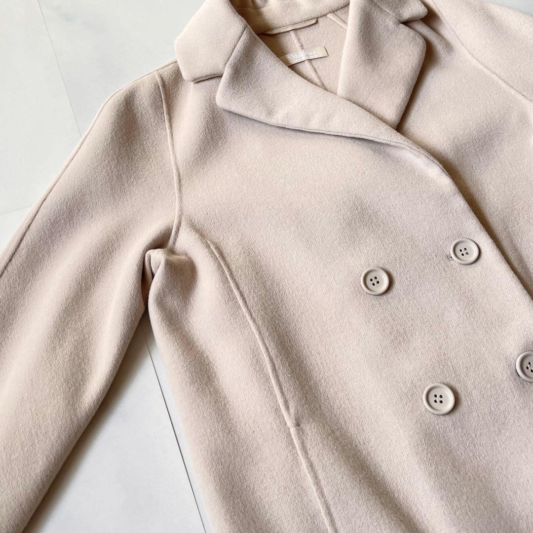 綺麗✨ マックスマーラ クチートアマーノ ロングコート ダブルフェイス アンゴラ